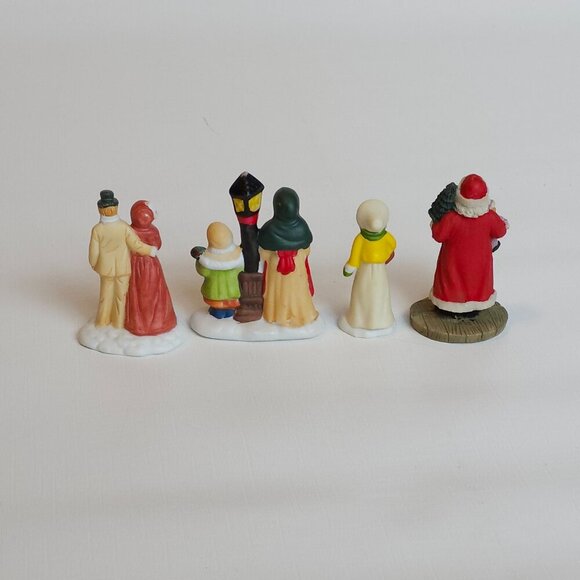 Delightful Victorian Christmas Figurine LOT of 4 - Picture 8 of 9